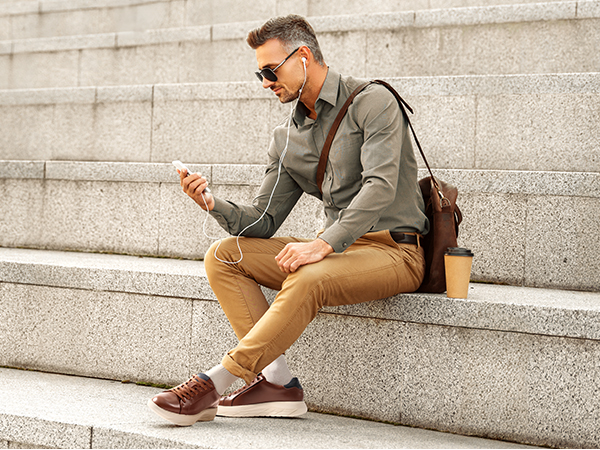 Leather Sneakers Marco Luxe For Men With Minimalist Design And All Day Comfort And Premium Feel